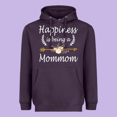 Happiness Is Being A Mommom  Cute Mothers Day Gifts Heavyweight Hoodie Designed By Pixelwave