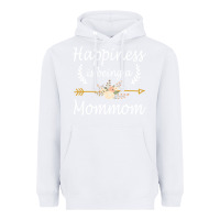 White happiness is being a mommom  cute mothers day gifts Heavyweight Hoodie - PixelWave