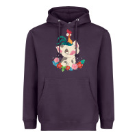 Moana Heihei Rooster Pua Flowers Graphic Heavyweight Hoodie | Teevron