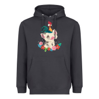 Smoke Moana HeiHei Rooster Pua Flowers Graphic Heavyweight Hoodie - PixelWave