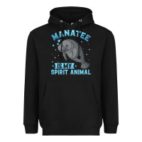 Black manatee gifts Heavyweight Hoodie - PixelWave