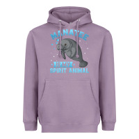 Lavender manatee gifts Heavyweight Hoodie - PixelWave
