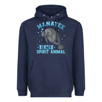 Navy manatee gifts Heavyweight Hoodie - PixelWave