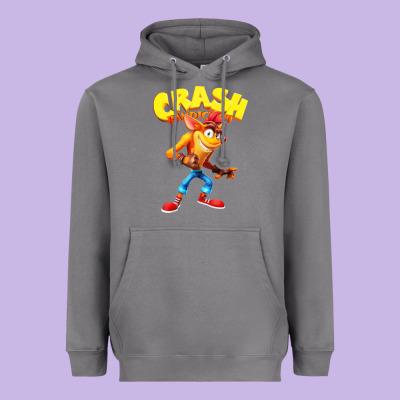 Crash Bandicoot Heavyweight Hoodie Designed By Pixelwave