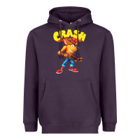 Plum crash bandicoot Heavyweight Hoodie - PixelWave