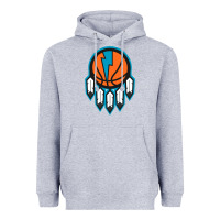 Heather Grey OKC Thunder Dreamcatcher 1 Heavyweight Hoodie - PixelWave