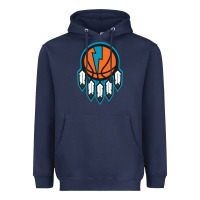 Navy OKC Thunder Dreamcatcher 1 Heavyweight Hoodie - PixelWave