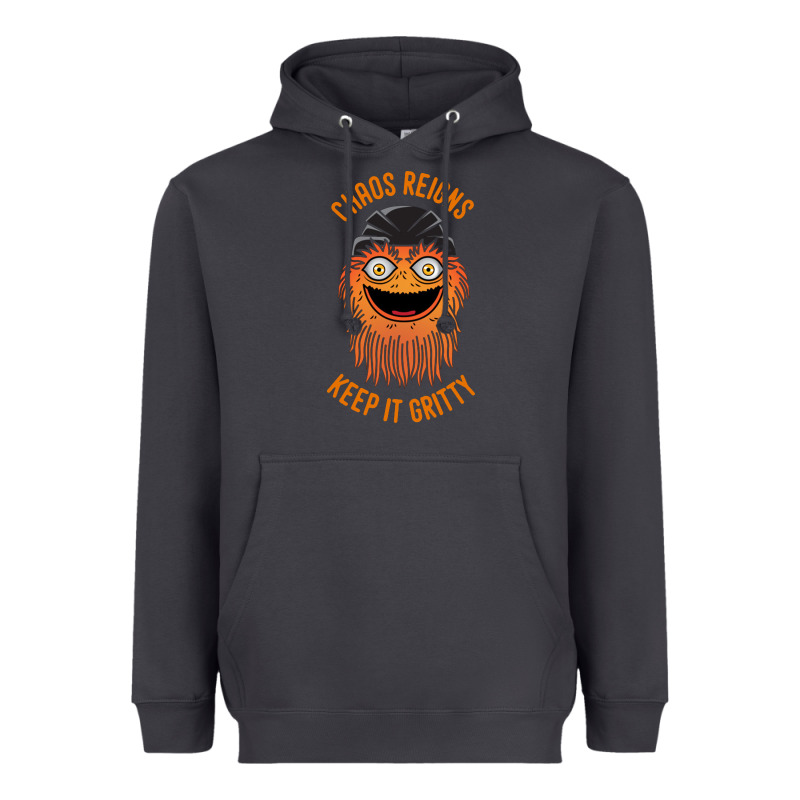 Chaos Reigns Keep It Gritty Heavyweight Hoodie by PixelWave | Teevron