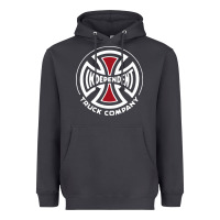 Smoke independent company cross skateboard Heavyweight Hoodie - PixelWave