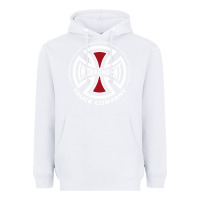 White independent company cross skateboard Heavyweight Hoodie - PixelWave