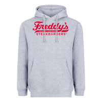 Heather Grey freddy's frozen custard & steakburgers Heavyweight Hoodie - PixelWave