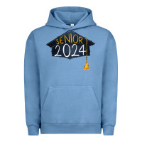Pigment Pebble Blue senior 2024 graduation Urban Hoodie - RanaPortraitStore
