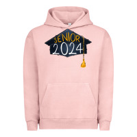 Pigment Salmon senior 2024 graduation Urban Hoodie - RanaPortraitStore