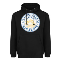 Black rollins college Heavyweight Hoodie - PixelWave