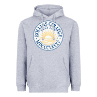 Heather Grey rollins college Heavyweight Hoodie - PixelWave