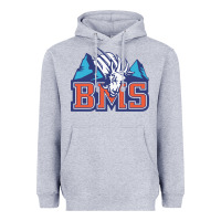 Heather Grey blue mountain state Heavyweight Hoodie - PixelWave