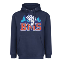 Navy blue mountain state Heavyweight Hoodie - PixelWave