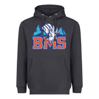 Smoke blue mountain state Heavyweight Hoodie - PixelWave