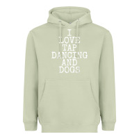 Matcha i love tap dancing & dogs funny dog gift t shirt men women Heavyweight Hoodie - PixelWave
