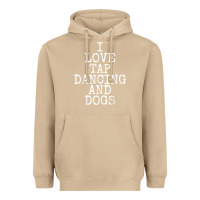 Mushroom i love tap dancing & dogs funny dog gift t shirt men women Heavyweight Hoodie - PixelWave