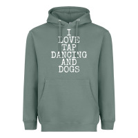 Sage i love tap dancing & dogs funny dog gift t shirt men women Heavyweight Hoodie - PixelWave