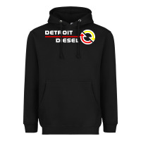Black Detroit Diesel Heavyweight Hoodie - PixelWave