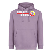Lavender Detroit Diesel Heavyweight Hoodie - PixelWave