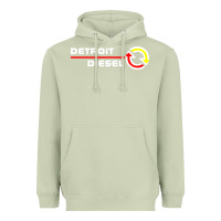 Matcha Detroit Diesel Heavyweight Hoodie - PixelWave
