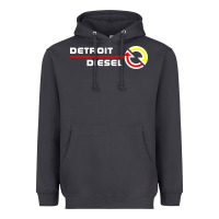 Smoke Detroit Diesel Heavyweight Hoodie - PixelWave