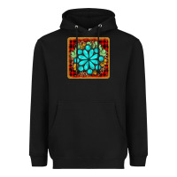 Black gemstone cactus christmas coaster Heavyweight Hoodie - JahusDesignShop