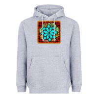 Heather Grey gemstone cactus christmas coaster Heavyweight Hoodie - JahusDesignShop