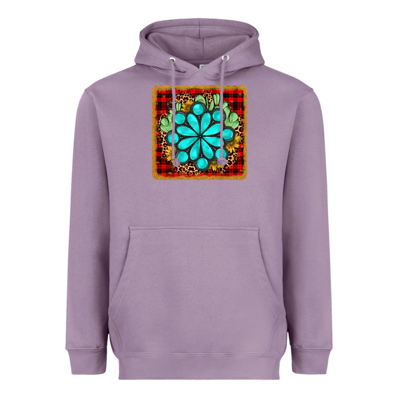 Gemstone Cactus Christmas Coaster Heavyweight Hoodie by JahusDesignShop | Teevron