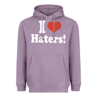 Lavender i love haters Heavyweight Hoodie - PixelWave