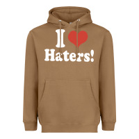 Toasted Coconut i love haters Heavyweight Hoodie - PixelWave