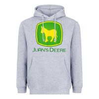 Heather Grey Juan Deere Farmer Gardener Landscaper Funny Heavyweight Hoodie - PixelWave