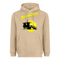 Mushroom baywatch lifeguard tower sunset   baywatch Heavyweight Hoodie - PixelWave
