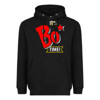 Black it's bo time Heavyweight Hoodie - PixelWave
