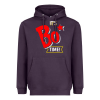 Plum it's bo time Heavyweight Hoodie - PixelWave