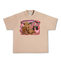 Burro Valentine's day mama cow and baby cows Urban Heavy Tee - RanaPortraitStore
