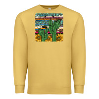 Antique Gold cactus sunflower coaster Premium Sweatshirt - JahusDesignShop