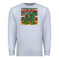 Heather Grey cactus sunflower coaster Premium Sweatshirt - JahusDesignShop