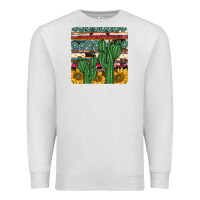 Oatmeal Heather cactus sunflower coaster Premium Sweatshirt - JahusDesignShop