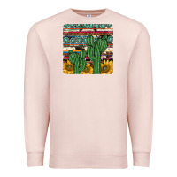 Pale Pink cactus sunflower coaster Premium Sweatshirt - JahusDesignShop