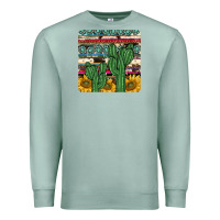 Seafoam cactus sunflower coaster Premium Sweatshirt - JahusDesignShop