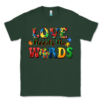 Sports Green Love needs no words Classic Tee - CowGirlArtShop