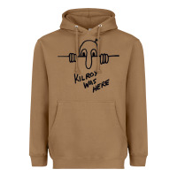 Toasted Coconut Kilroy was here (on RedBubble) gift Heavyweight Hoodie - PixelWave
