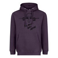 Plum Kilroy was here (on RedBubble) gift Heavyweight Hoodie - PixelWave
