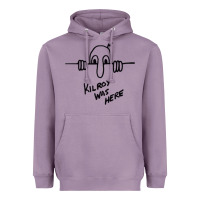 Lavender Kilroy was here (on RedBubble) gift Heavyweight Hoodie - PixelWave