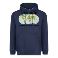 Navy the world is a cat playing with australia 2020 shirt Heavyweight Hoodie - PixelWave