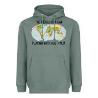 Sage the world is a cat playing with australia 2020 shirt Heavyweight Hoodie - PixelWave
